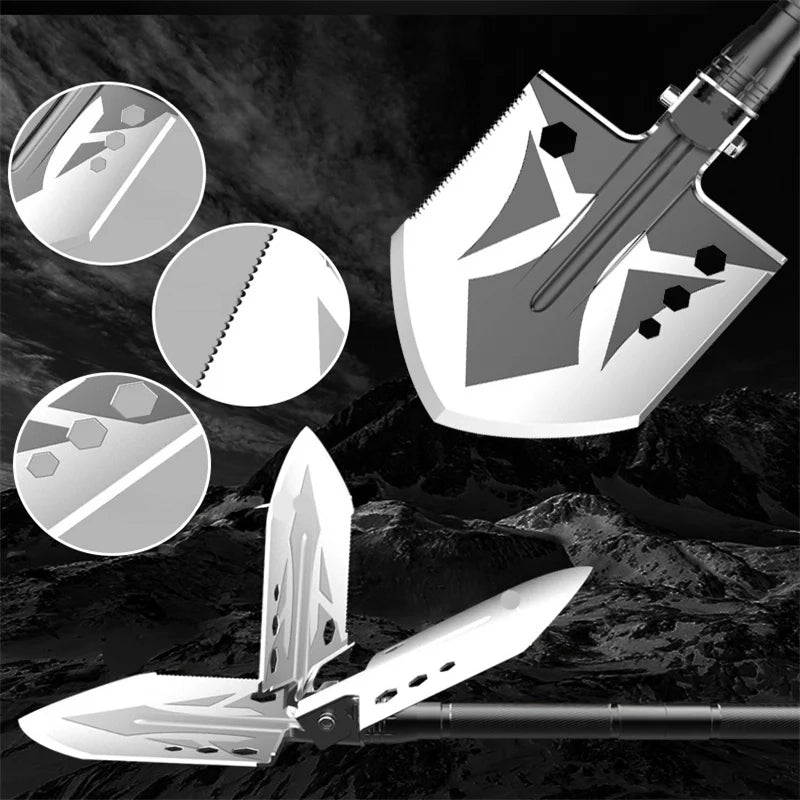 Outdoor Survival Shovel with Axe – Multi-Functional Tool