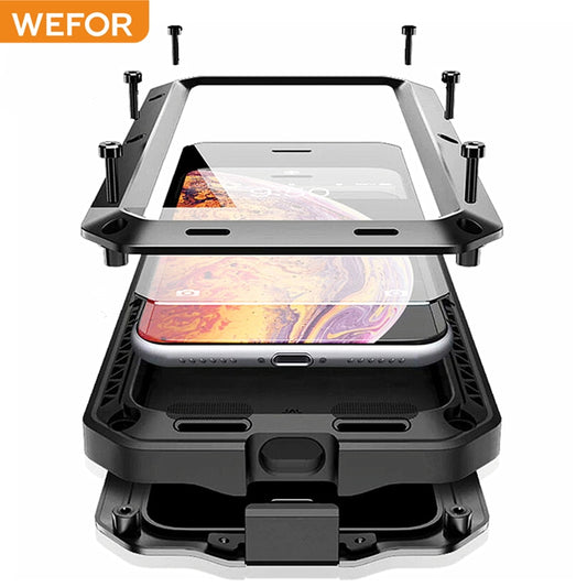 Shockproof Metal Phone Case for iPhone