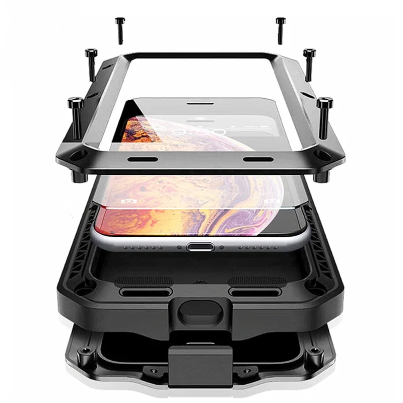 Shockproof Metal Phone Case for iPhone