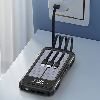 Survival Now™ 30,000mAh Large-Capacity Solar Power Bank
