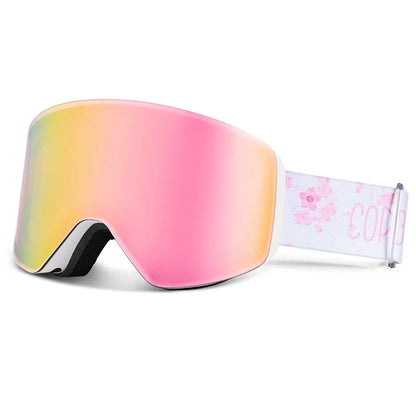 Ski Goggles & Snowboard Mask – UV400 Yellow Lens Eyewear Kit for Adults