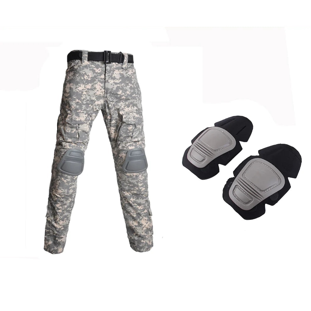 Slim Fit Army Shirt & Camouflage Cargo Pants
