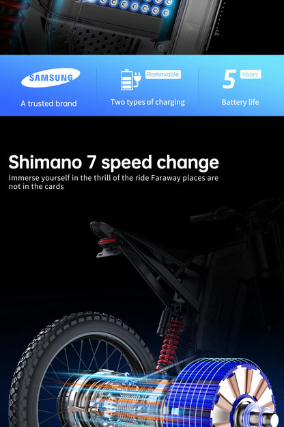 Survival Now™ Electric Motorcycle 3000W Brushless Gearless Motor