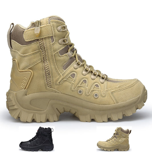 Tactical Boots with Side Zipper