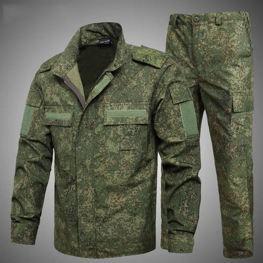 Green Men’s Camouflage Tactical Outdoor Clothing Set