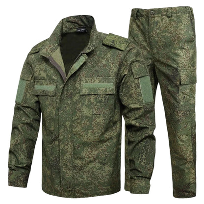 Green Men’s Camouflage Tactical Outdoor Clothing Set