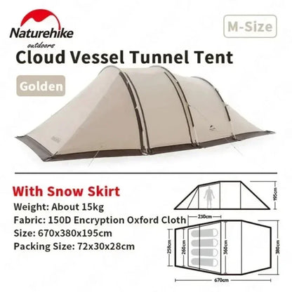 Survival Now™ 4-6 Persons Tunnel Tent