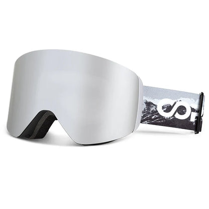 Ski Goggles & Snowboard Mask – UV400 Yellow Lens Eyewear Kit for Adults