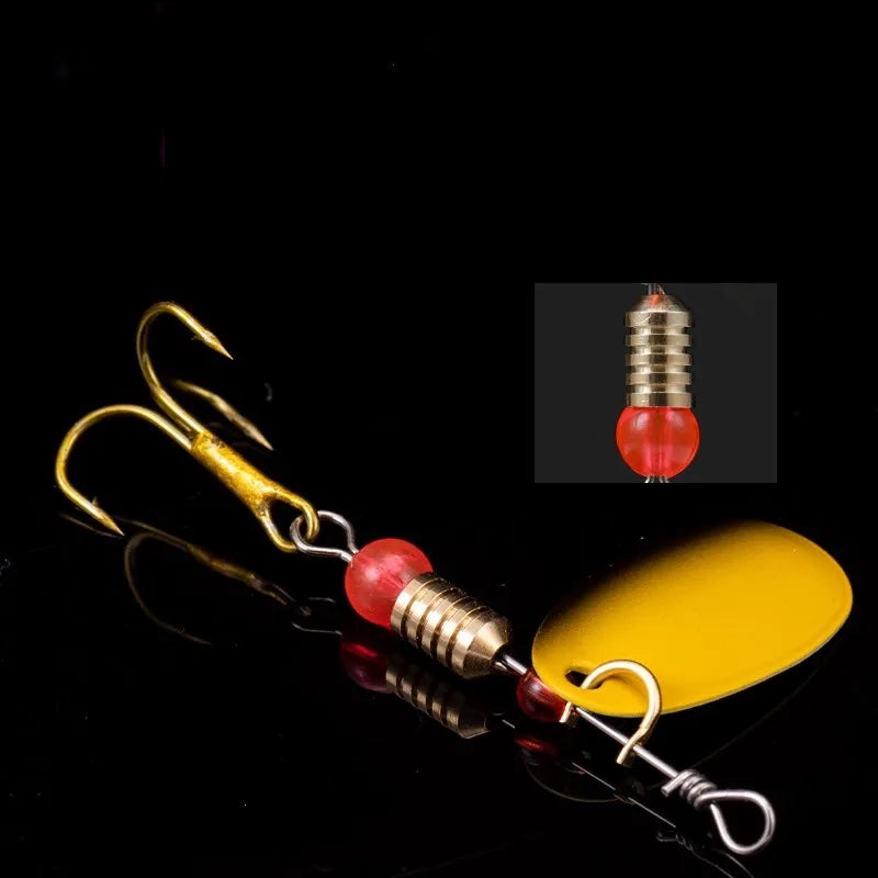 10pcs Fishing Lure Metal Spoon Spinner Kit, Premium Set
