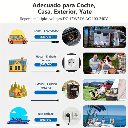 Portable Electric Dual-Zone Fridge Freezer – Travel-Ready Cooling for Camping & Trucking