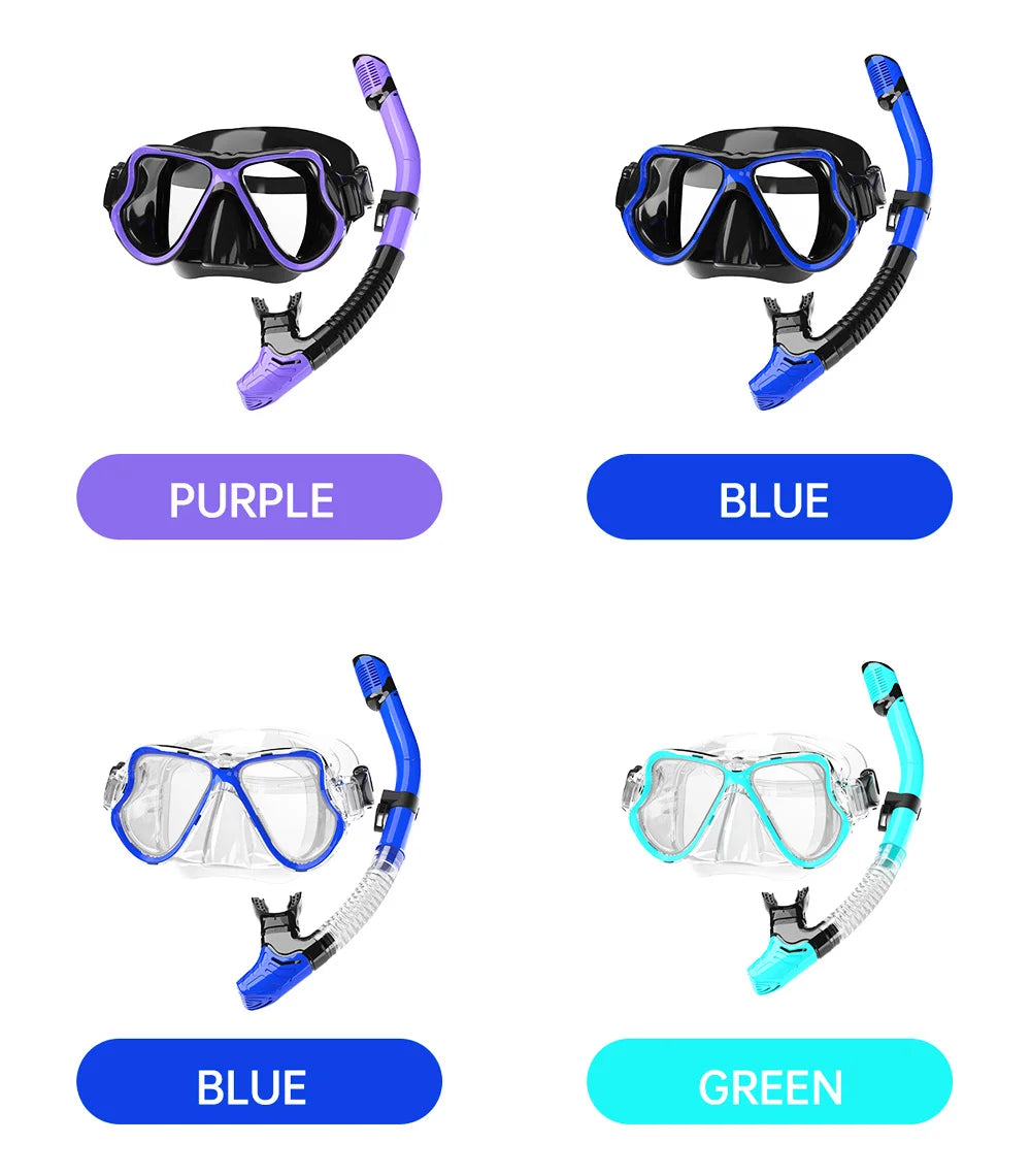 Survival Now™ Dry Snorkel Mask Set