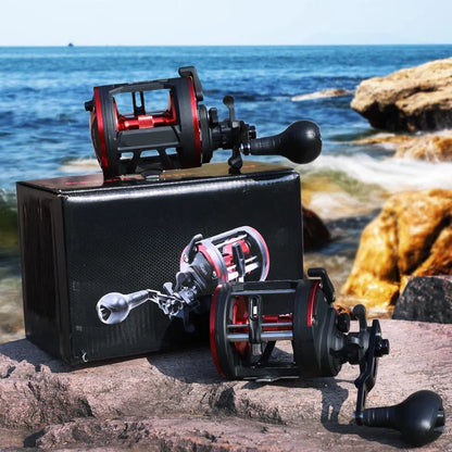 Premium Saltwater Fishing Reel – 3+1 Ball Bearings, 3.8:1 Gear Ratio
