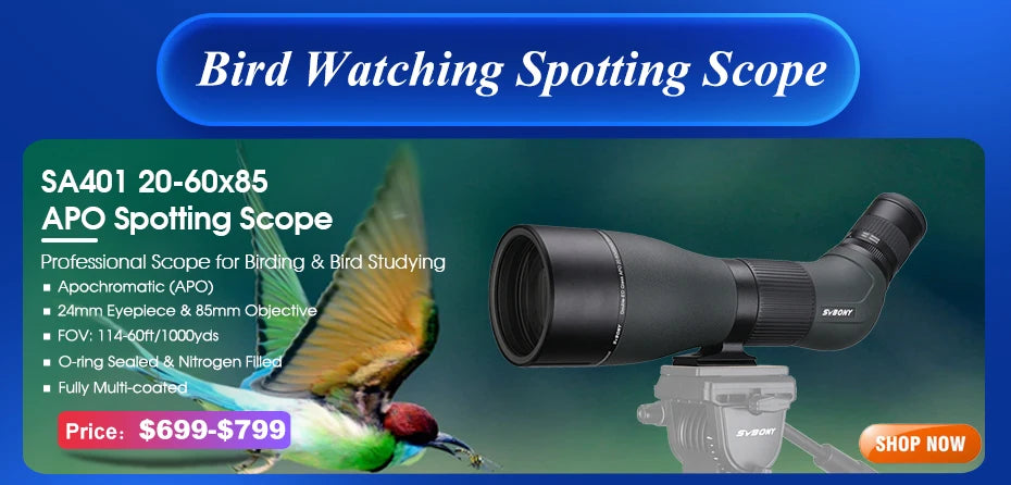 Survival Now™ SV28 Spotting Scope Zoom Telescope