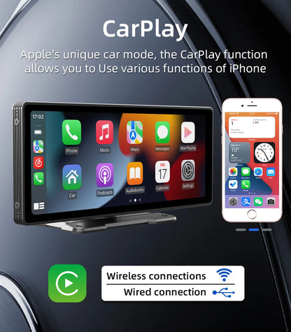Survival Now™ 10.26-Inch Portable Wireless Car Play Screen