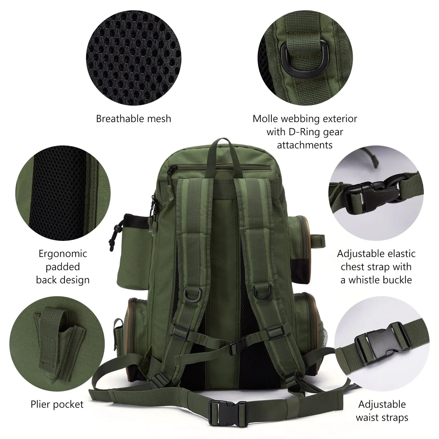 Survival Now™ Fishing Bag Tackle Backpack