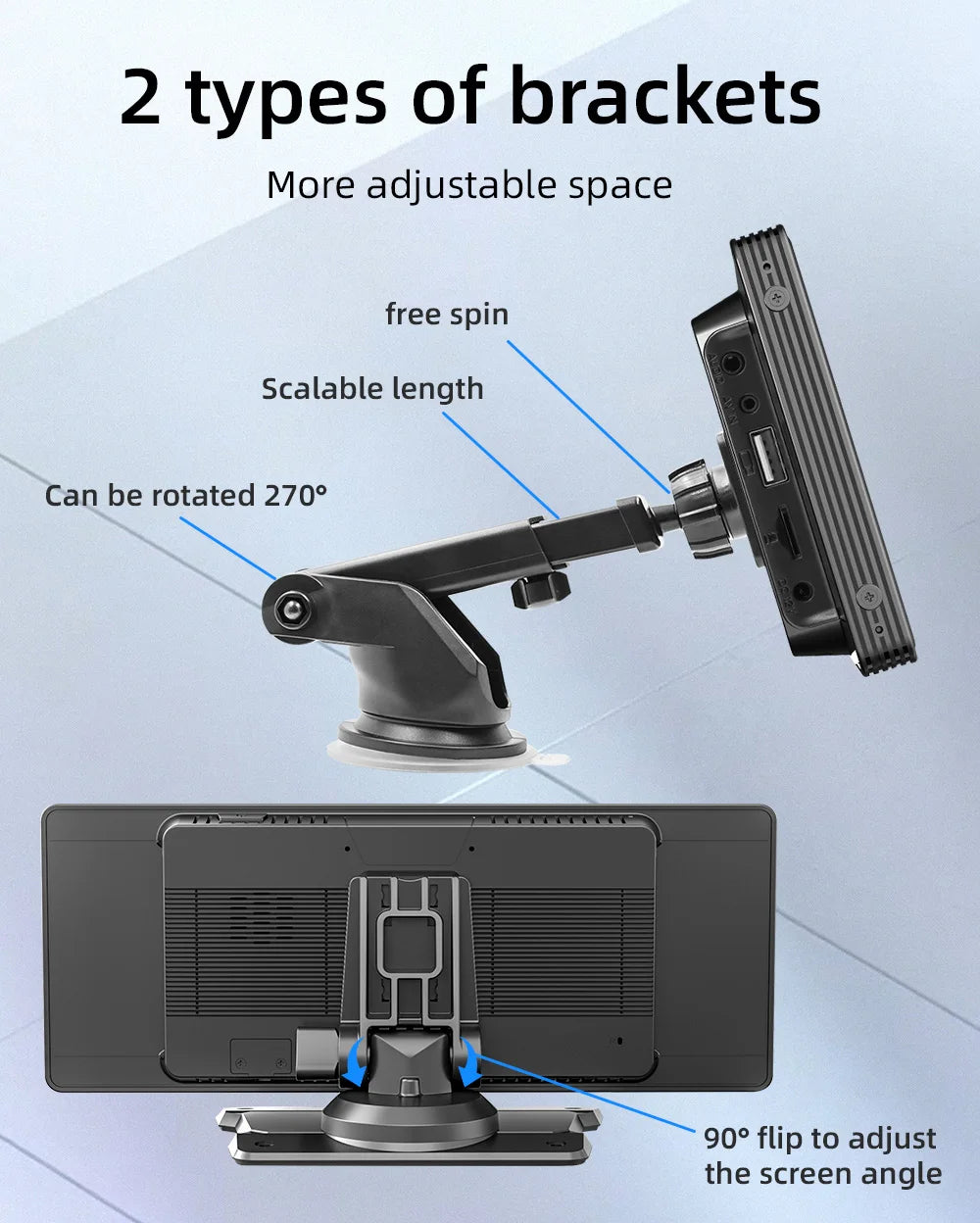 Survival Now™ 10.26-Inch Portable Wireless Car Play Screen