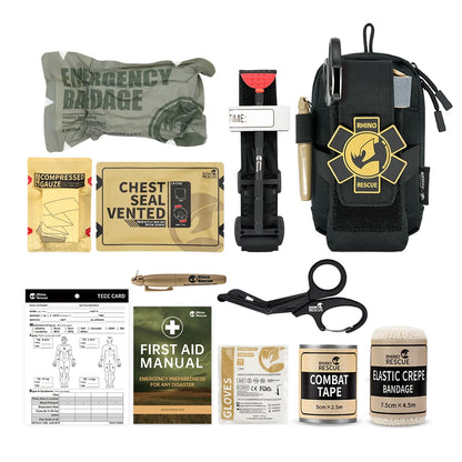 Rhino Rescue EDC First Aid Kit – Tactical Trauma Pouch