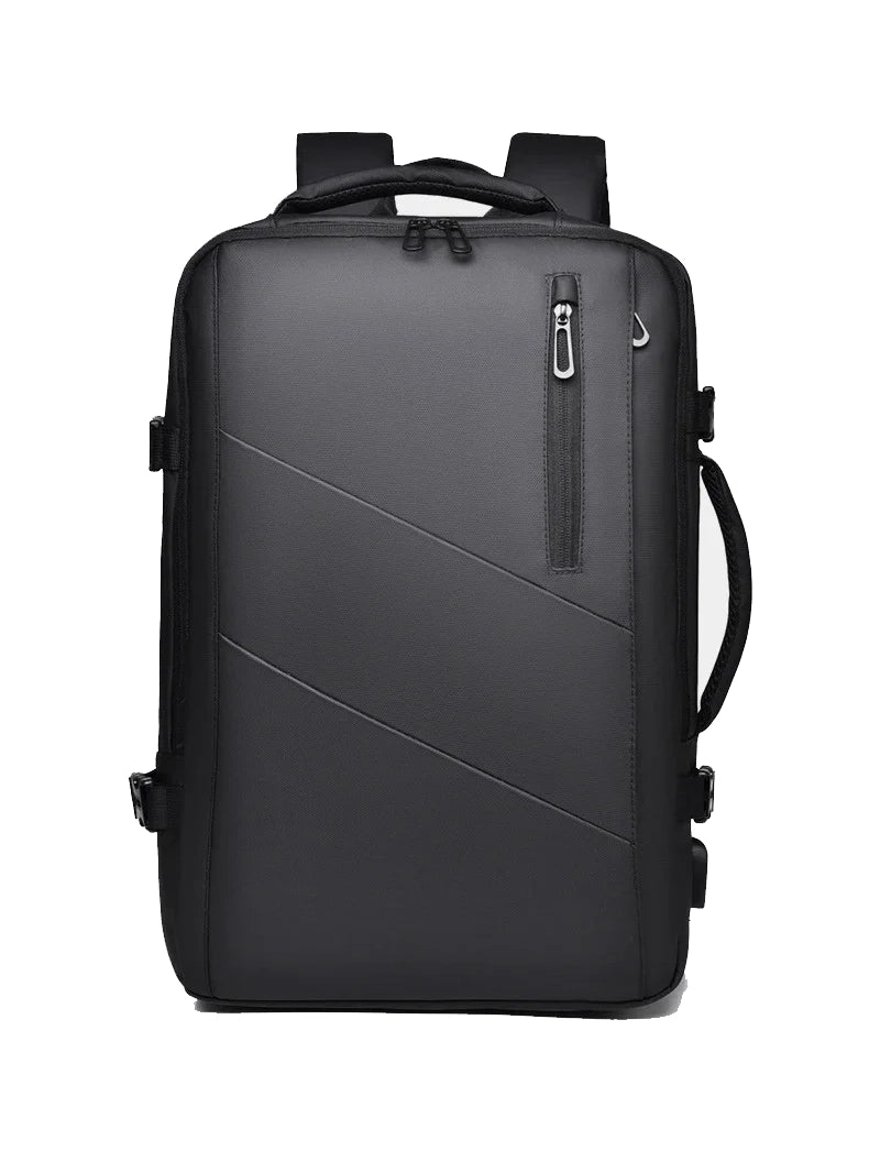 18-Inch Men’s Business Laptop Backpack with USB Charging & Waterproof Design