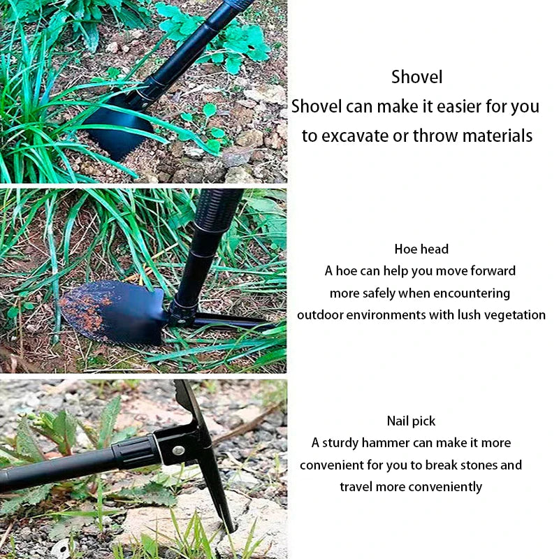 Survival Now™ Foldable Portable Truck-Mounted Engineer Shovel