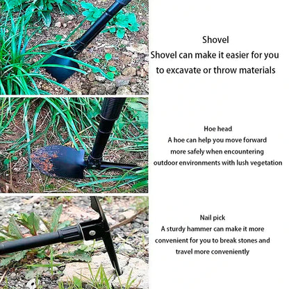 Survival Now™ Foldable Portable Truck-Mounted Engineer Shovel