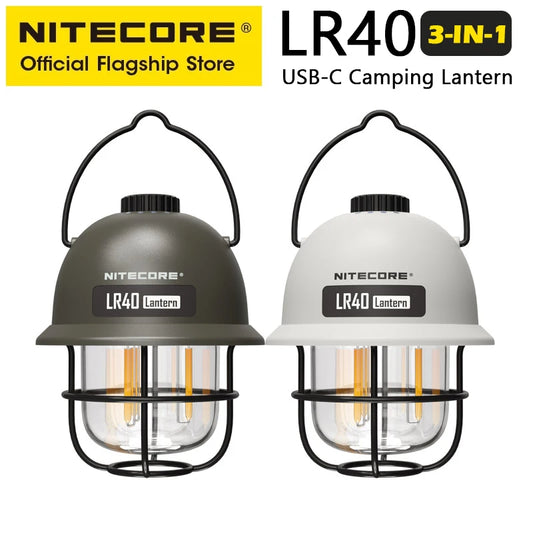 Camping Light Power Bank - Bright LED Lantern & USB-C Charging