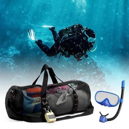 Survival Now™ Large Capacity Foldable Mesh Duffel Dive Bag