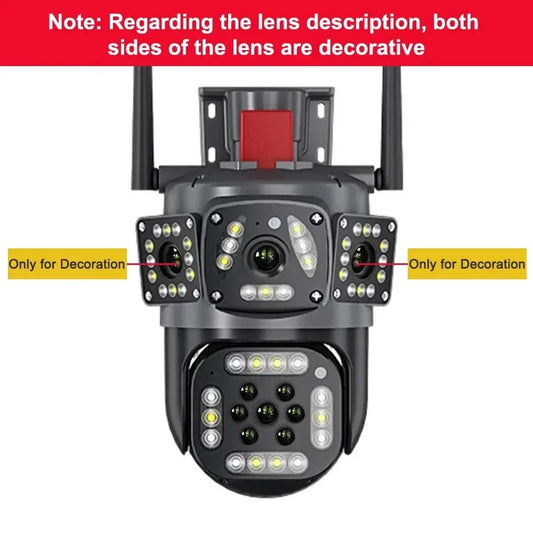6K 12MP Wi-Fi PTZ Camera - Advanced Security with AI Tracking & Night Vision