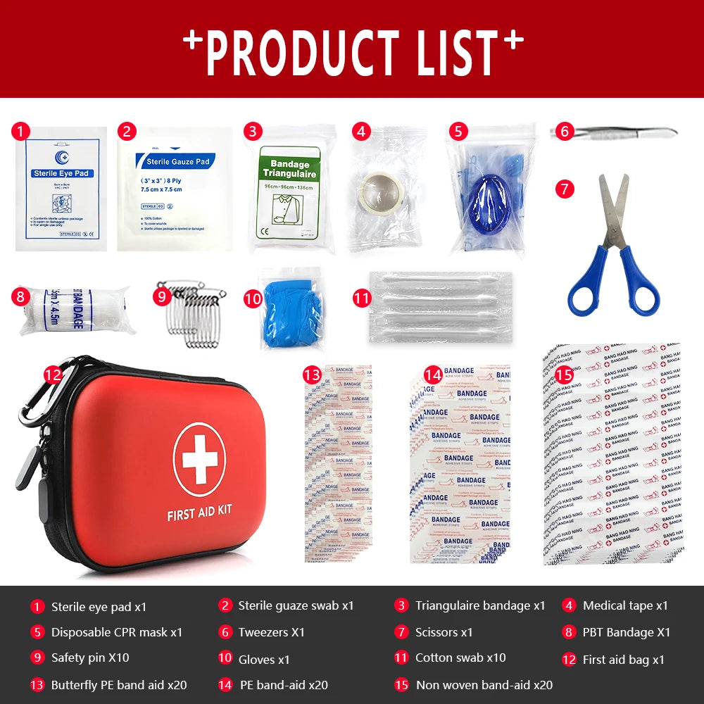 Survival Now™ 91-Piece Emergency Medical First Aid Kit