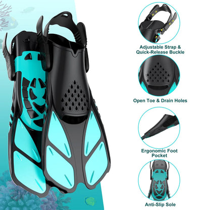 Survival Now™ Snorkel Fins with Adjustable Buckles