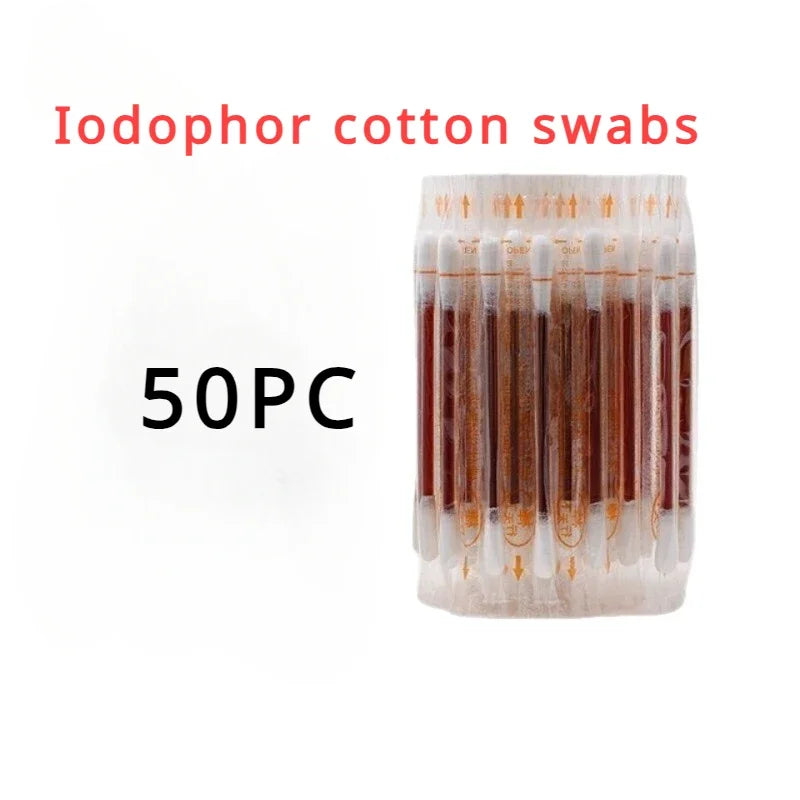 Survival Now™ Disposable Iodophor Alcohol Disinfection Cotton Swabs