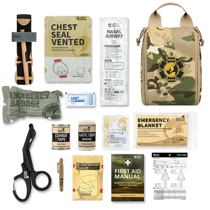Rhino Rescue 002M Tactical First Aid Trauma Kit – MOLLE IFAK
