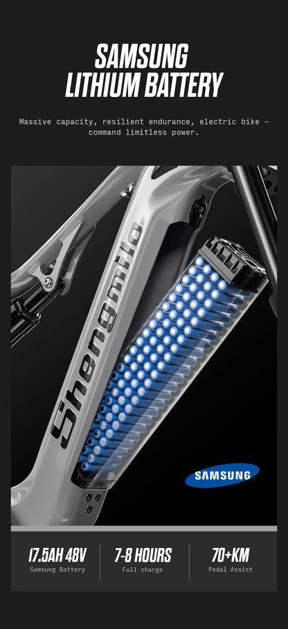 Survival Now™ 26-Inch Adult Electric Mountain Bike