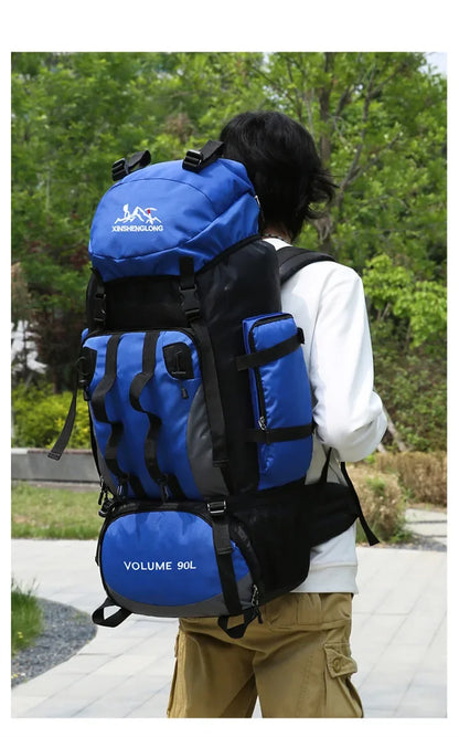 Survival Now™ 90L Waterproof Hiking & Camping Backpack