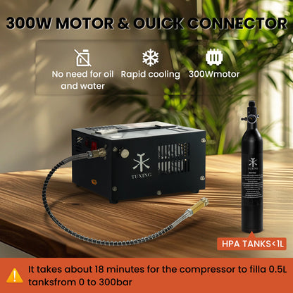 Survival Now™ 300Bar 12V PCP Air Compressor