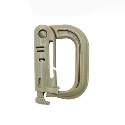 Tactical D-Ring Grimlock Carabiner Clip, 4-Pack