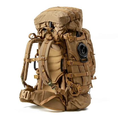 Military-Grade 70L Rucksack with Tactical Assault Pack & Hydration System – Multicam Olive
