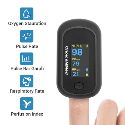 Portable Finger Pulse Oximeter – Accurate SpO2 & Pulse Rate Monitor