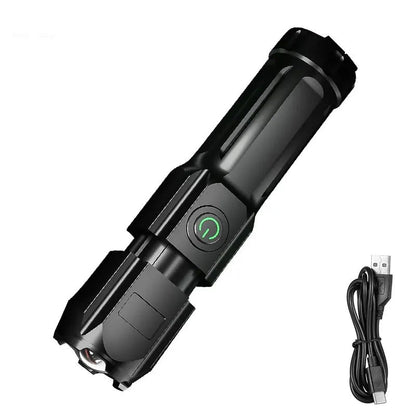 Powerful 100,000 Lumen LED Flashlight – USB Rechargeable