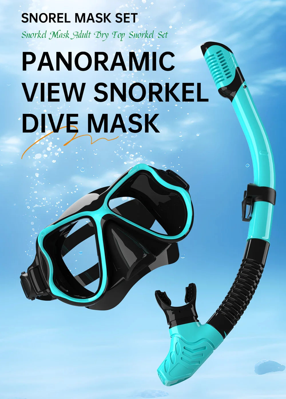 Survival Now™ Dry Snorkel Mask Set