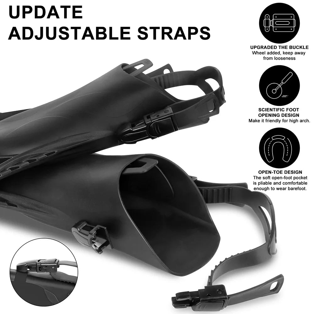 Survival Now™ Snorkel Fins Swim Flippers