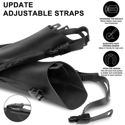 Survival Now™ Snorkel Fins Swim Flippers