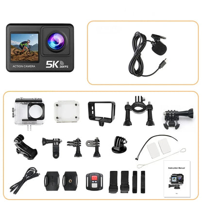 5K Action Camera - Ultra HD Recording with Waterproof & Wi-Fi Features