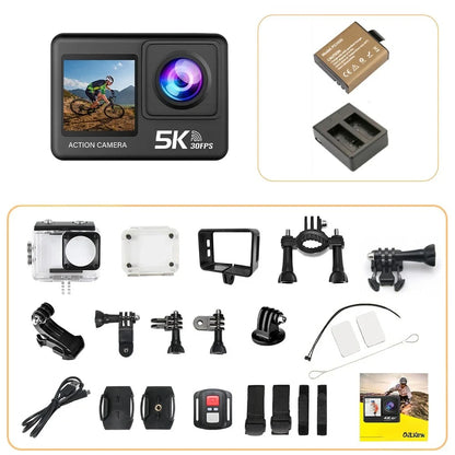 5K Action Camera - Ultra HD Recording with Waterproof & Wi-Fi Features
