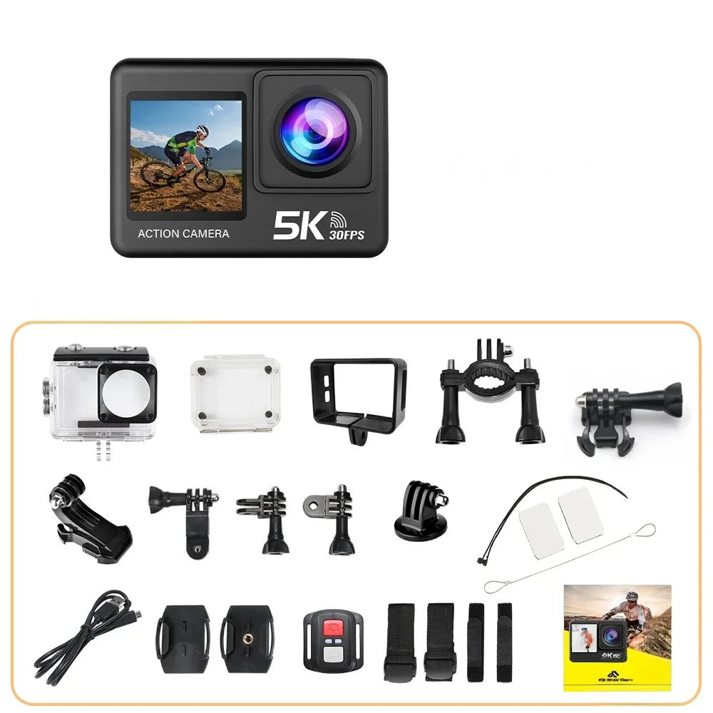 5K Action Camera - Ultra HD Recording with Waterproof & Wi-Fi Features