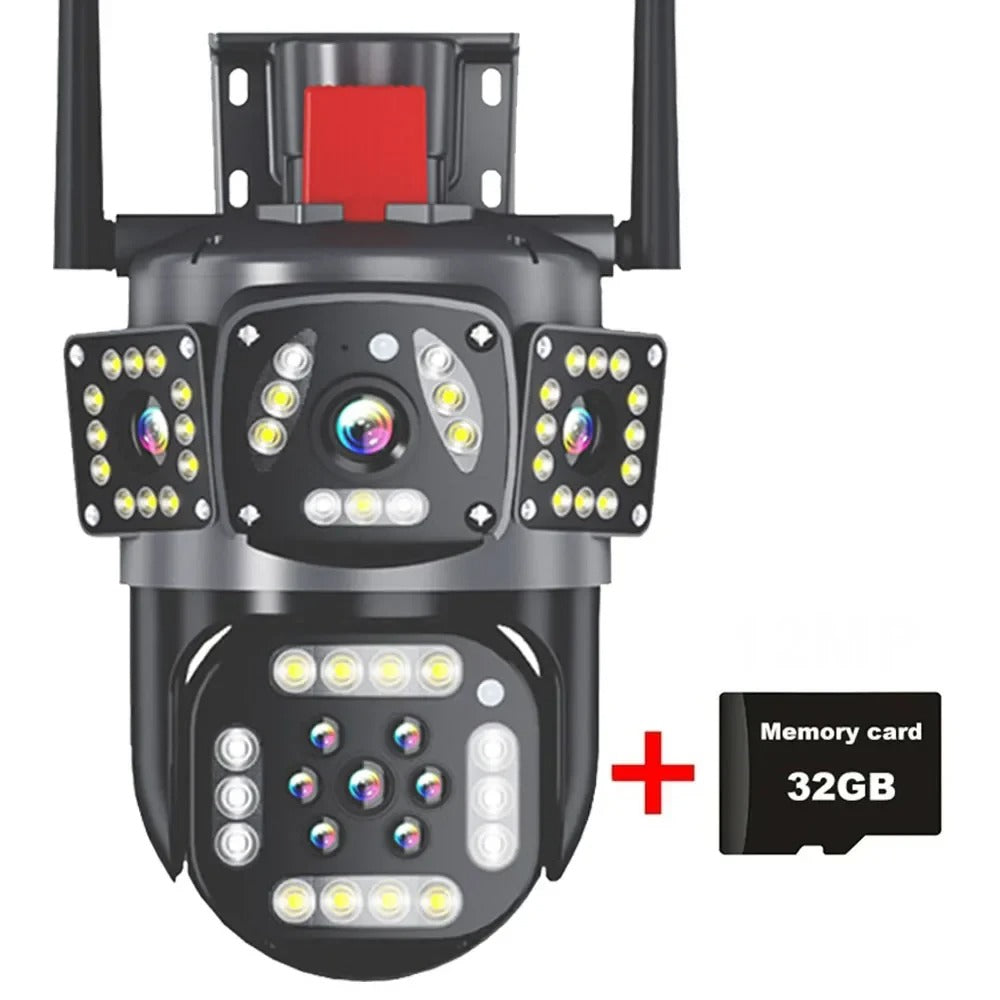 6K 12MP Wi-Fi PTZ Camera - Advanced Security with AI Tracking & Night Vision