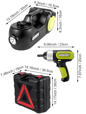 Survival Now™ 5-Ton 12V Electric Car Jack Kit