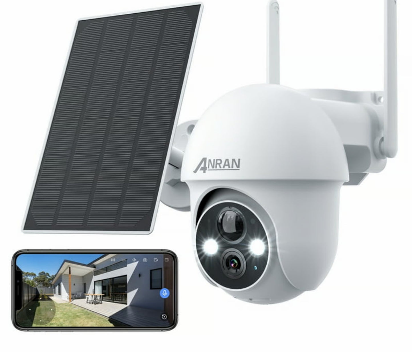 1920P Solar Wi-Fi Camera – 360° Rotation & Humanoid Detection