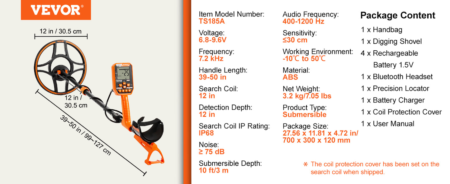Survival Now™ Professional Rechargeable Metal Detector