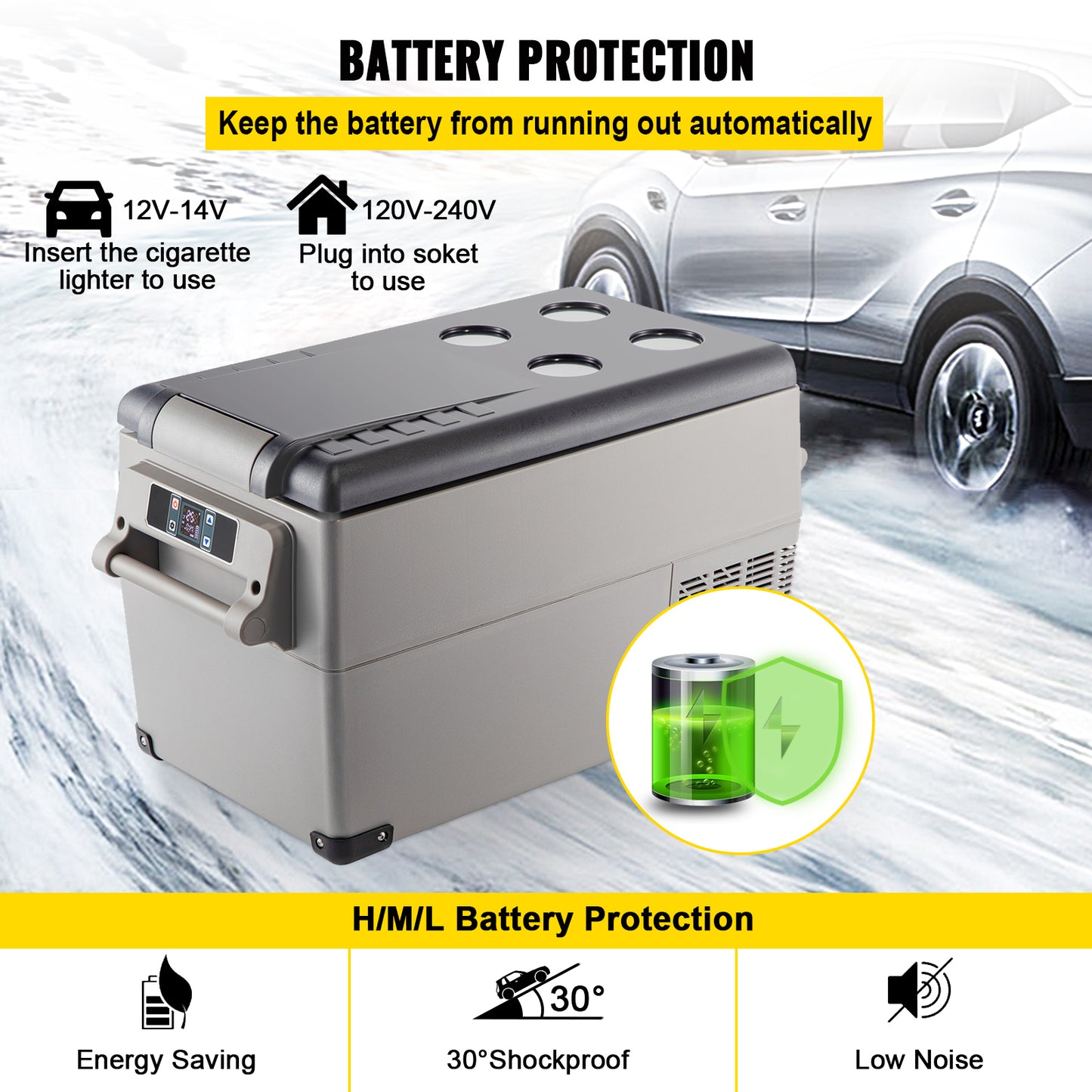 Survival Now™ Portable Compressor Car Refrigerator