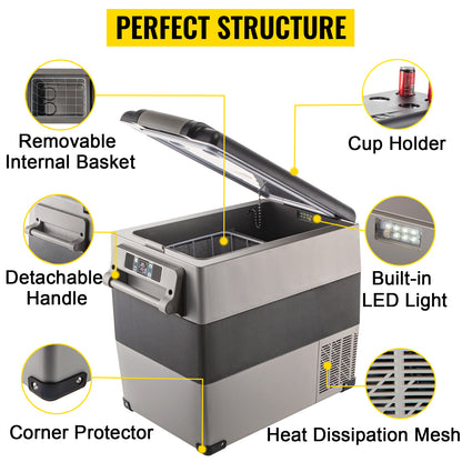 Survival Now™ Portable Compressor Car Refrigerator